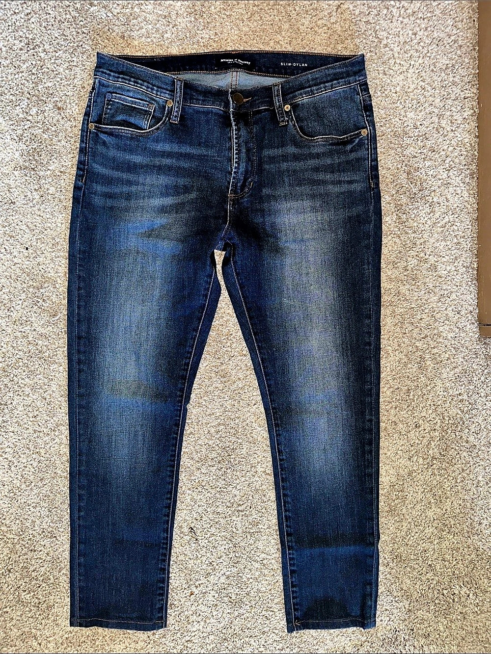 Articles of Society Slim Dylan Skinny Jeans Blue Waist 34